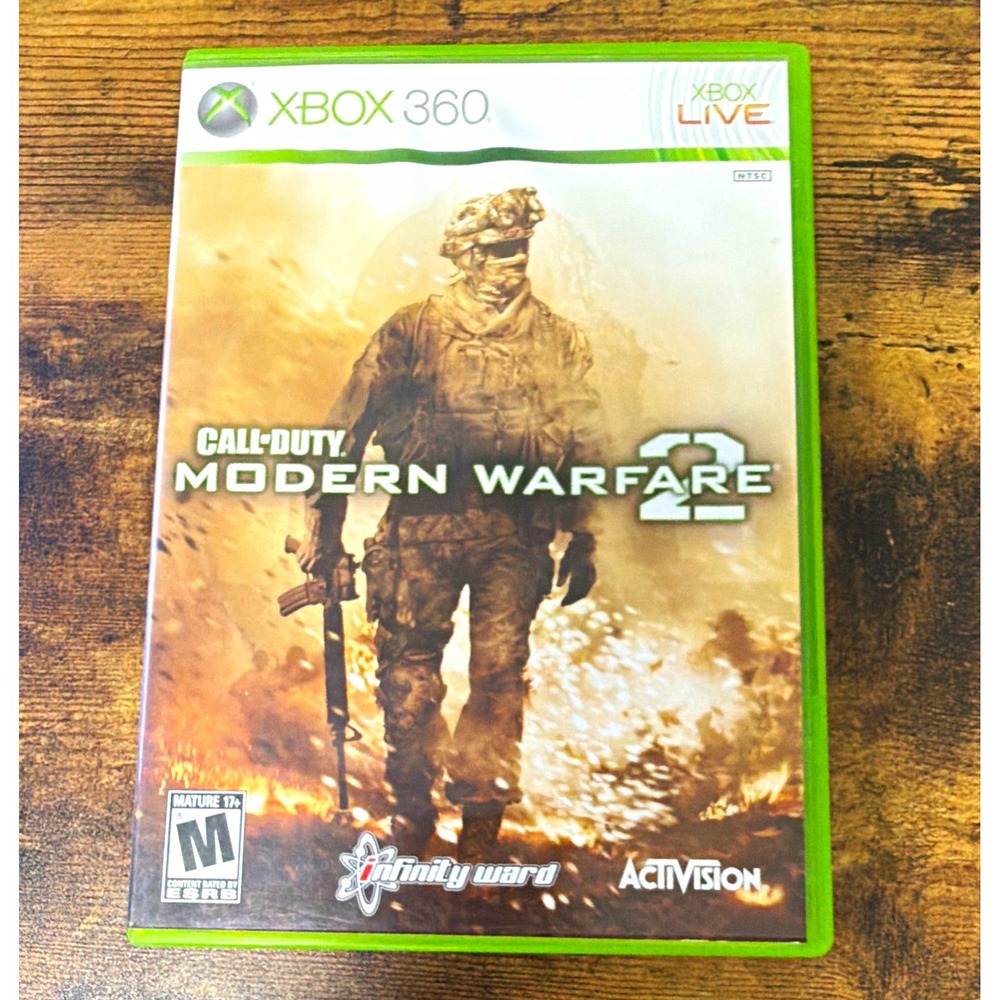 Activision Call of Duty Modern Warfare 2 CIB w/Manual Xbox 360 NTSC 2009 M